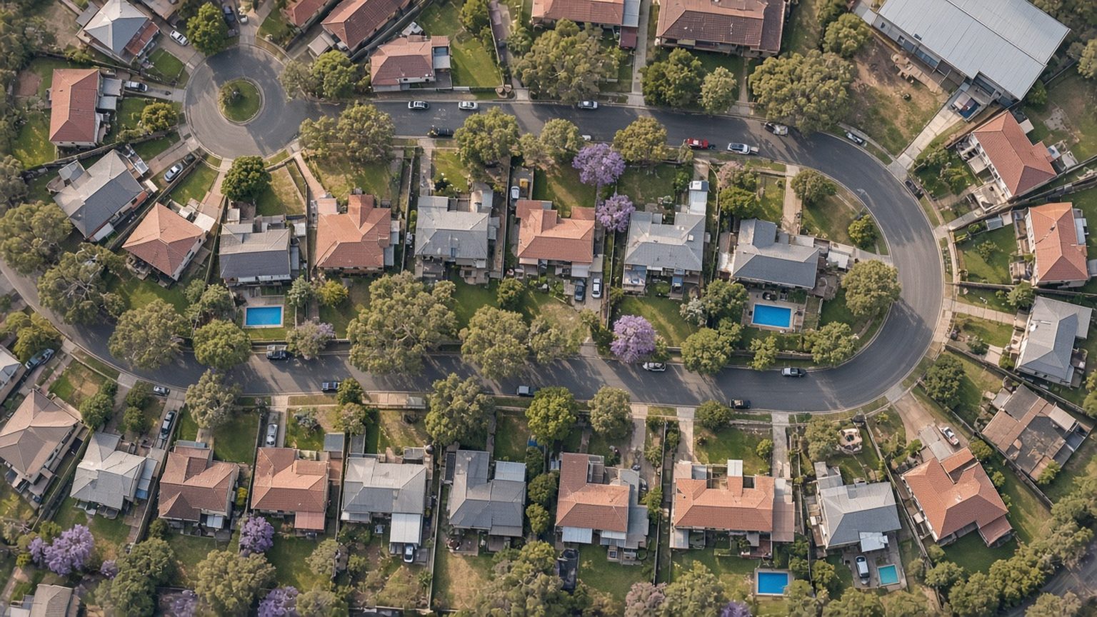 A property investor standing outside a modern Australian home
